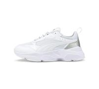 PUMA Cassia Distressed Sneaker Damen PUMA white/PUMA white/PUMA silver 37