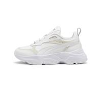 PUMA Damen Cassia Lux Sneaker, Weiß/Flyaway Orchidee, 41 EU