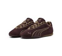 Sneaker PUMA "CATCH SOLEIL SD", Damen, Gr. 40, braun (chocolate fondue, soft taupe), Leder, Schuhe Sneaker, für Alltag, mit Lederobermaterial, sportlicher Stil, mit Schnürung (18800969-40) chocolate f