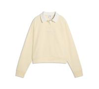 PUMA Damen Class Relaxed Fleece-Langarm-Polo 3XL, Buttercream Yellow