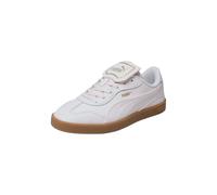Sneaker PUMA "CLUB AZURA L", Damen, Gr. 36, jasmine flower, gold, Leder, Schuhe Sneaker, für sportlichen Look, aus Leder, mit Gummilaufsohle, mit Schnürung (81429821-36) jasmine flower, gold