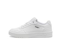 PUMA Sneaker Court Classy Damen Weiß/Silber Metallic Größe 38,5
