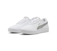 PUMA Damen Court Lally Metallic Whisper Sneakers 42, White Silver Metallic