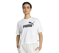 Puma Damen Crop Top ESS Cropped Logo Tee, White, XS, 586866