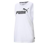 Puma Damen ESS Cut Off Logo Tank Tanktop, White, S