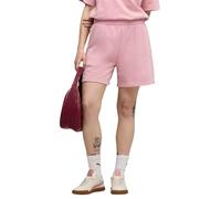 PUMA Damen ESS Elevated Wash High-Waist 5" Strick-Shorts, Poised Pink, M EU