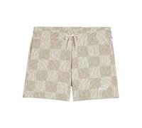 PUMA Damen ESS Graphic Mid-Rise AOP Shorts 5" Gestrickte Shorts, Alpine Snow, S