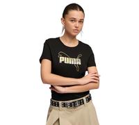 PUMA Damen ESS Logo Lab Metallic Tee Tees (1er Pack)