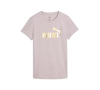 PUMA Damen ESS METALLIC No. 1 Logo T-Shirt 3XL, Misty Pink Metallic Silver