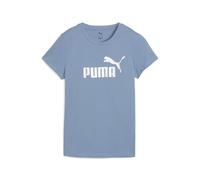 PUMA ESS Metallisch No. 1 Logo Tee Women, Kleidung, Cool Blau/Metallisch Silver, M Blue