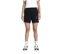 PUMA Damen ESS Script High-Waist Shorts 5" Gestrickte Shorts, PUMA Black, XS