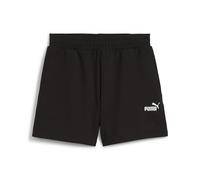 PUMA Damen ESS Small No. 1 Logo 4” Lightweight High-Waist Shorts Gestrickte Shorts, PUMA Black, XS