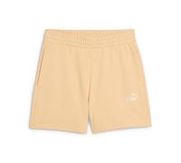 PUMA Damen ESS Small No. 1 Logo 5'' High-Waist Shorts TR (s) Gestrickte Shorts, Almost Apricot, L
