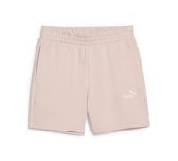 PUMA Damen ESS Small No. 1 Logo 5'' High-Waist Shorts TR (s) Gestrickte Shorts, Rose Quartz, XS