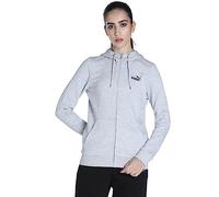 PUMA Essential Sweatjacke Damen in light gray heather, Größe XS