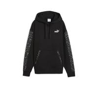 PUMA Damen Essentials Comfort Hoodie mit Animal-Print XL, Black