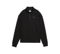 Sweatshirt PUMA "Essentials Elevated Standard Sweatshirt mit Reißverschluss amen, Gr. L, schwarz, Obermaterial: 66% Baumwolle, 32% Polyester, 2% Elasthan. Besatz: 100% Baumwolle, Sweatshirts Sw
