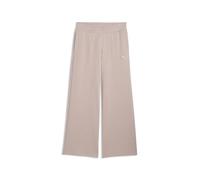 PUMA Damen Essentials Hose mit weitem Bein L, Rose Latte Beige