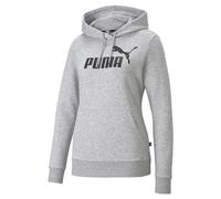 PUMA Damen Essentials Logo Fleece Hoodie Sweatshirt, Hellgrau meliert, S
