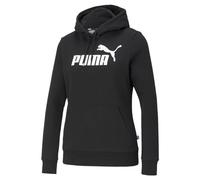 PUMA Damen Essentials Logo Fleece Hoodie Sweatshirt, Baumwolle Schwarz, L