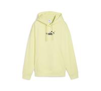 Hoodie PUMA "Essentials Nature 2.0 Comfort Hoodie Damen", Damen, Gr. XL, gelb (gold moon gelb), 68% Baumwolle, 32% Polyester, comfort fit, Sweatshirts (38071106-XL) gold moon gelb
