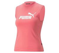 PUMA Damen Essentials+ Slim Logo Tank-Top MLoveable Pink