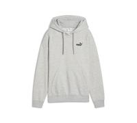 Hoodie PUMA "Essentials Small No. 1 Logo Comfort Hoodie Damen", Damen, Gr. M, grau (light gray heather), Obermaterial: 66% Baumwolle, 34% Polyester; Kapuzenfutter: 100% Baumwolle; Rippe: 3% Elasthan,