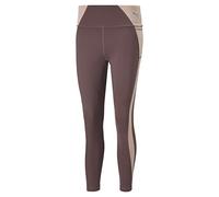 PUMA Damen Evostripe 7/8-Strumpfhose mit hoher Taille Strumpfhose, Dusty Plum, XS