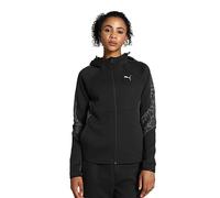 PUMA Damen Evostripe Full-Zip Hoodie Sweat, Schwarz, S