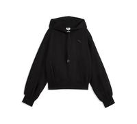 Kapuzensweatshirt PUMA "HER RELAXED HOODIE FL", Damen, Gr. S, puma schwarz, Fleece, Obermaterial: 68% Baumwolle, 32% Polyester, unifarben, relaxed fit normal, angesetztes Bündchen, Sweatshirts, mit Kä