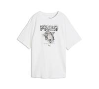 Puma Damen Freizeit / Mode Sommer GJ T-Shirts / Tanks T-Shirts/Tanks ku.Arm Da GRAPHICS ANIMAL Relaxed Graphic Tee (694052) XL Weiß