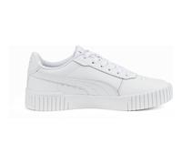PUMA Damen Sneaker Carina 2.0 Weiß/Weiß/Silber Größe 40,5