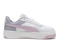 Sneaker PUMA "Carina Street Sneakers Damen" Gr. 40, weiß (white grape mist silver purple metallic) Schuhe Sneaker (71924515-40)