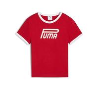FUTURE.PUMA.ARCHIVE Graphic Slim Tee Women, Kleidung, Rot, L Red