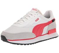 PUMA Damen Future Rider Play On Sneaker, White-High Risk Red, 42.5 EU