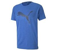Puma Damen Heather Cat T-Shirt-Blau, Schwarz, M