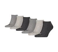 6er Pack PUMA Sneaker-Socken mit SoftCotton Baumwoll-Strümpfe 100002932 002 Anthrazit, Grau, Hellgrau 39-42