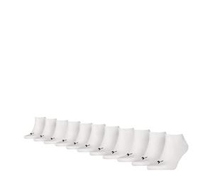 PUMA Damen Herren Sneaker Socken im 11 er Pack, weiss 47-49