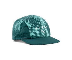 Puma Damen/Herren/Unisex x Hyrox Running 5 Pannel Graphic Cap grün