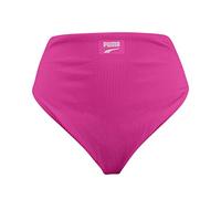 PUMA Damen High Waist Brief Bikini Bottoms, Neon Pink, XS EU