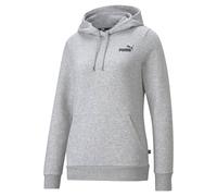 PUMA Damen Hoodie - ESS Small Logo Hoodie, Rundhals, Langarm, Kapuze, uni Grau / S S Grau