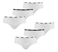 PUMA Damen Iconic Hipster 503007001 6er Pack, Farbe:Weiß, Wäschegröße:XL, Artikel:-300 white
