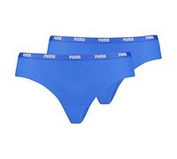 PUMA Damen Iconic Microfiber Brazilian Briefs 603041001 2er Pack, Farbe:Blau, Wäschegröße:L, Artikel:-009 Blue