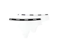 PUMA Damen Iconic Microfiber Brazilian Briefs 603041001 2er Pack, Farbe:Weiß, Wäschegröße:M, Artikel:-300 White