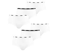PUMA Damen Iconic Mini Shorts 503006001 6er Pack, Farbe:Weiß, Wäschegröße:L, Artikel:-300 White