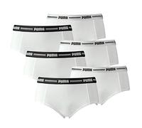 PUMA Damen Iconic Mini Shorts, 6er Pack - Cotton Modal Stretch, Vorteilspack (weiß, M (Medium) - 6er Pack)
