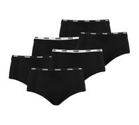 PUMA Damen Iconic Mini Shorts, 6er Pack - Soft Cotton Stretch Schwarz XL