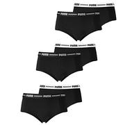 PUMA Damen Iconic Mini Shorts Pantys Slips 6er Pack, Farbe:Schwarz;Wäschegröße:S;Artikel:-200 Black