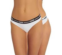 PUMA Damen Iconic String 2P Packed Unterwäsche, White, XL