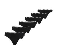 Puma Damen Iconic Strings 503008001 6er Pack, Wäschegröße:L, Artikel:-200 Black